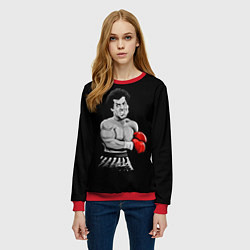 Свитшот женский Rocky Balboa, цвет: 3D-красный — фото 2