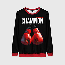 Свитшот женский Siberian Rocky Champion, цвет: 3D-красный