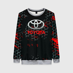 Свитшот женский Toyota краски броня, цвет: 3D-меланж