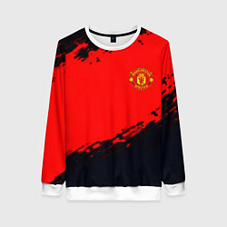 Свитшот женский Manchester United colors sport, цвет: 3D-белый