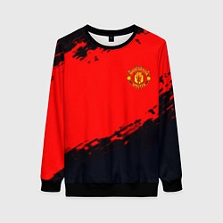 Свитшот женский Manchester United colors sport, цвет: 3D-черный