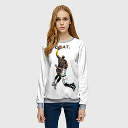 Свитшот женский Goat 23 - LeBron James, цвет: 3D-меланж — фото 2