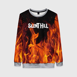 Свитшот женский Silent hill огонь, цвет: 3D-меланж