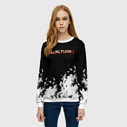 Свитшот женский Killing floor краски, цвет: 3D-белый — фото 2
