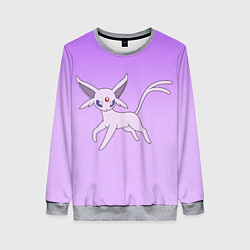 Свитшот женский Espeon Pokemon - розовая кошка покемон, цвет: 3D-меланж