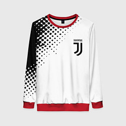 Свитшот женский Juventus sport black geometry, цвет: 3D-красный