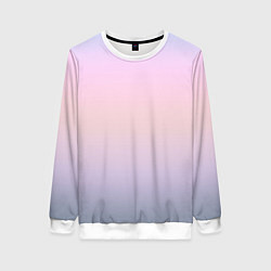 Женский свитшот Нежный градиент сиреневый персиковый