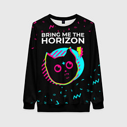 Женский свитшот Bring Me the Horizon - rock star cat