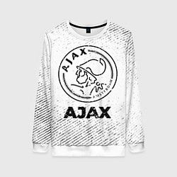 Женский свитшот Ajax с потертостями на светлом фоне