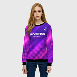 Свитшот женский Juventus legendary sport grunge, цвет: 3D-черный — фото 2