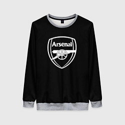 Свитшот женский Arsenal fc белое лого, цвет: 3D-меланж