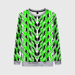 Женский свитшот Зелёная техно броня