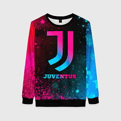 Свитшот женский Juventus - neon gradient, цвет: 3D-черный