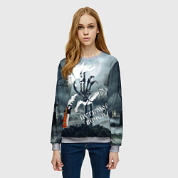 Свитшот женский Киш востание, цвет: 3D-меланж — фото 2