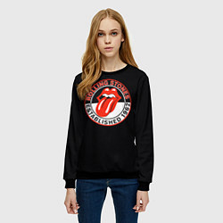 Свитшот женский Rolling Stones Established 1962 group, цвет: 3D-черный — фото 2