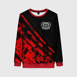 Свитшот женский Bayer 04 sport grunge, цвет: 3D-красный