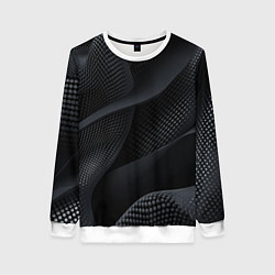 Женский свитшот Черная геометрическая материя