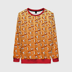 Женский свитшот Паттерн из милых лисят