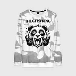 Женский свитшот The Offspring рок панда на светлом фоне