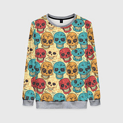 Свитшот женский День мёртвых, цвет: 3D-меланж
