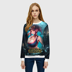 Свитшот женский League Of Legends Akali Kda, цвет: 3D-белый — фото 2