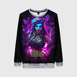 Свитшот женский League Of Legends Akali Kda, цвет: 3D-меланж