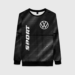 Свитшот женский Volkswagen sport metal, цвет: 3D-черный