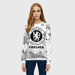 Свитшот женский Chelsea sport на светлом фоне, цвет: 3D-белый — фото 2