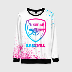 Женский свитшот Arsenal neon gradient style