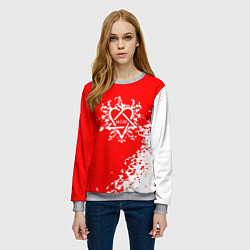 Свитшот женский Him финская, цвет: 3D-меланж — фото 2