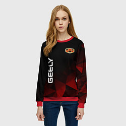 Свитшот женский Geely, цвет: 3D-красный — фото 2
