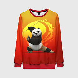 Свитшот женский Мастер По - Кунг-фу панда, цвет: 3D-красный