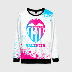 Женский свитшот Valencia neon gradient style