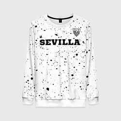 Свитшот женский Sevilla sport на светлом фоне посередине, цвет: 3D-белый