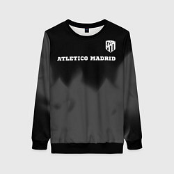 Свитшот женский Atletico Madrid sport на темном фоне посередине, цвет: 3D-черный