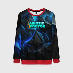 Женский свитшот Abiotic Factor логотип холодный фон