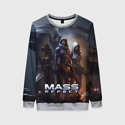 Свитшот женский Mass Effect space game, цвет: 3D-меланж