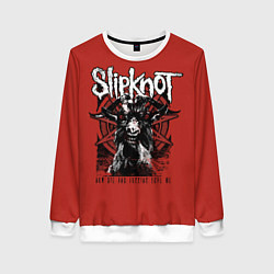 Свитшот женский Slipknot rock band, цвет: 3D-белый
