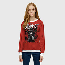 Свитшот женский Slipknot rock band, цвет: 3D-белый — фото 2