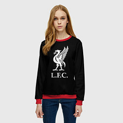 Свитшот женский Liverpool fc club, цвет: 3D-красный — фото 2