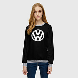 Свитшот женский Volkswagen sport avto, цвет: 3D-меланж — фото 2