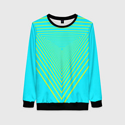 Женский свитшот Треугольники уходящие в даль