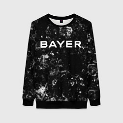 Свитшот женский Bayer 04 black ice, цвет: 3D-черный