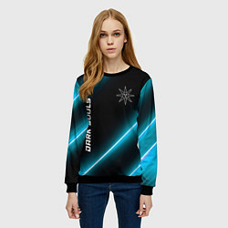 Свитшот женский Dark Souls неоновые лампы, цвет: 3D-черный — фото 2