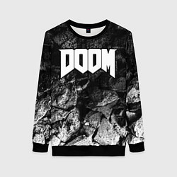 Свитшот женский Doom black graphite, цвет: 3D-черный