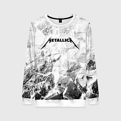 Свитшот женский Metallica white graphite, цвет: 3D-белый