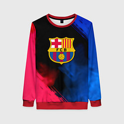 Свитшот женский Barcelona fc club gradient smoke, цвет: 3D-красный