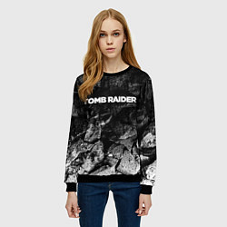 Свитшот женский Tomb Raider black graphite, цвет: 3D-черный — фото 2