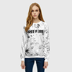 Свитшот женский Free Fire dirty ice, цвет: 3D-белый — фото 2