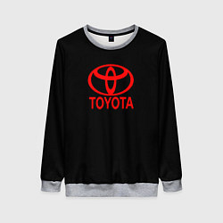 Свитшот женский Toyota red logo, цвет: 3D-меланж